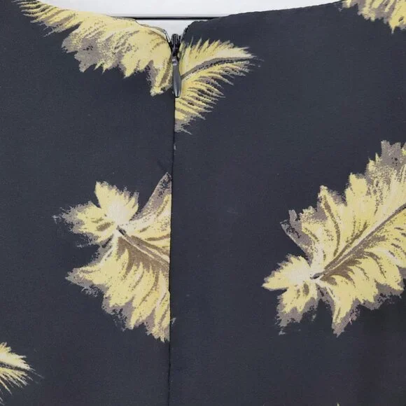 Disney Beauty and the Beast Dress Womens Sz M Black Chiffon Novelty Print Zipper - Picture 10 of 15